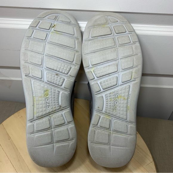 CROCS Kinsale Gray Chukka Suede Leather Triple Comfort Boots Slip On Shoes Sz 10 - Picture 10 of 15